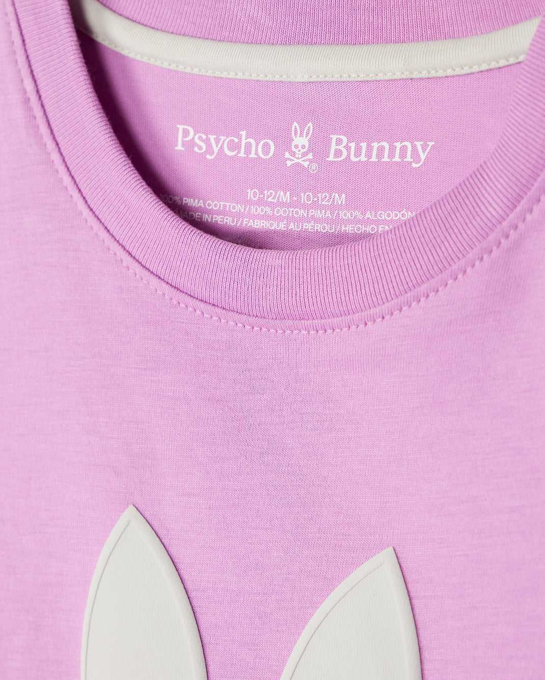 T Shirt Graphique Psycho Bunny Houston Graphic Tee Violette Enfant | RBE-41933768